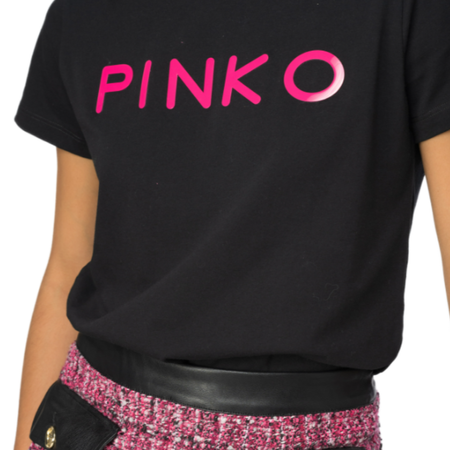 PINKO T-SHIRT DAMSKI Z NADRUKIEM