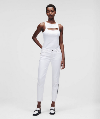 KARL LAGERFELD JEANSY DAMSKIE WHITE GF