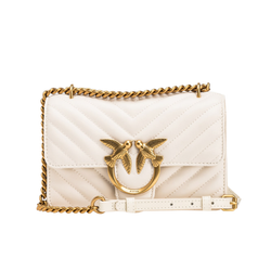 PINKO TOREBKA SKÓRZANA MINI LOVE BAG ONE CHEVRON